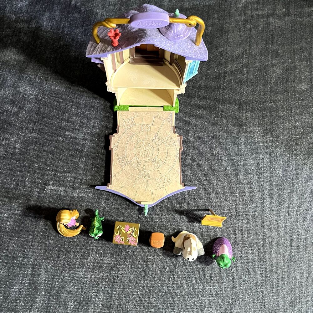 Disney Store Animators Collection Mini Micro Doll Set Littles Rapunzel